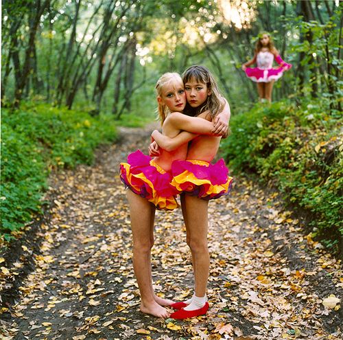 Xenia Janna and Alona in the Woods